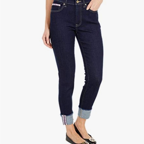 Tommy Hilfiger Blue Ankle Cropped Jeans - Picture 1 of 11